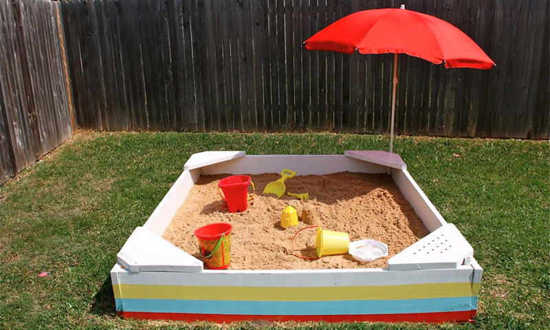 Bac à sable bricolage pour enfants