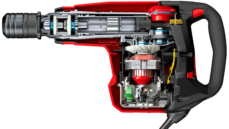 Piston martilyo mekanismo at martilyo drill gear