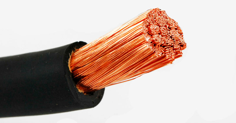 miedziany kabel spawalniczy