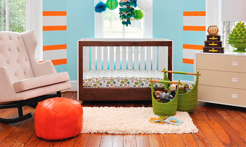 Bērnu istabas krāsa - dizaina iespējas
