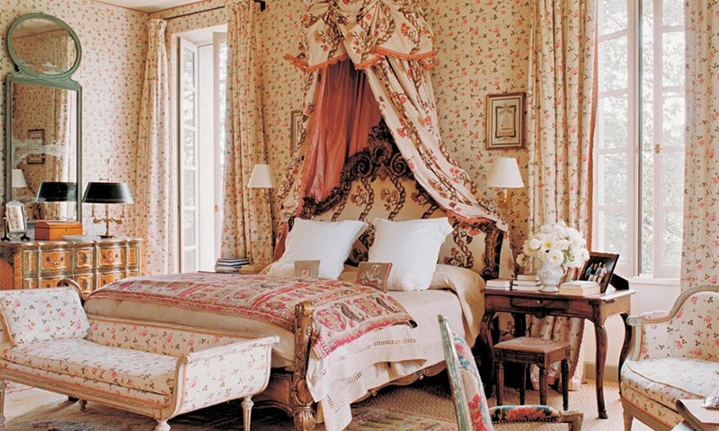 Intérieur de chambre de style Provence