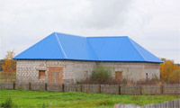 Покривът е направен от велпапе