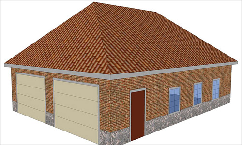 Hip roof