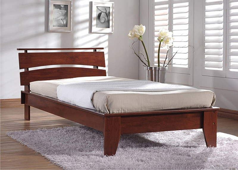 Un lit et demi avec un design unique