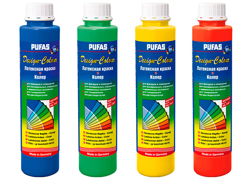 Mga pigment para sa pintura ng tinting