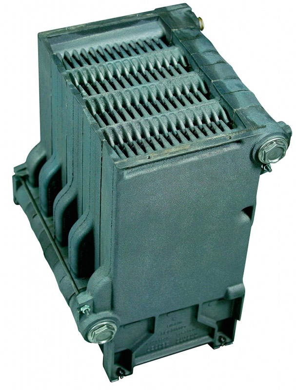 Cast iron gas boiler heat exchanger