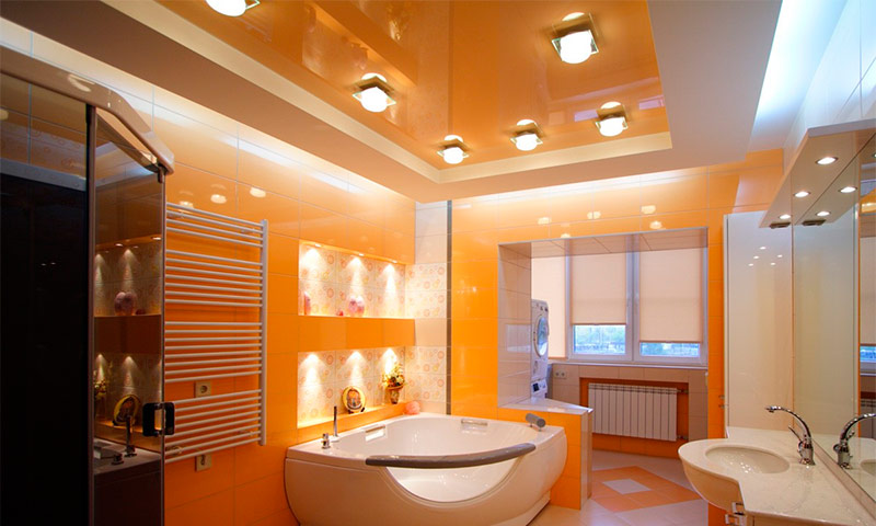 plafond suspendu dans la salle de bain types d'avantages et d'inconvénients