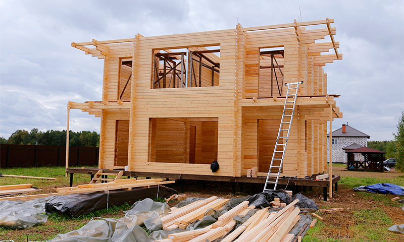 A ház kettős gerendáról történő építésének technológiája a finn technológia szerint Meleg ház
