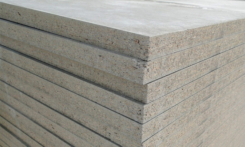 Cementinių medienos drožlių plokščių techninės savybės ir naudojimas