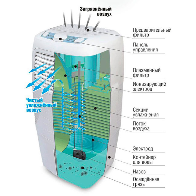 Humidifier ionizer